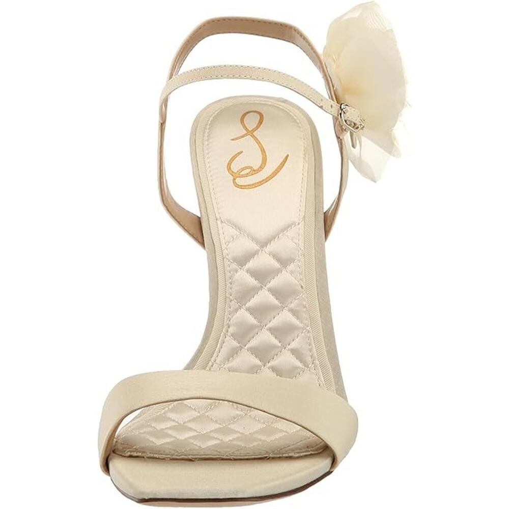 Sam Edelman Women's Leana Heeled Sandal, Pearl Ivory, Size 10 - Picture 3 of 7